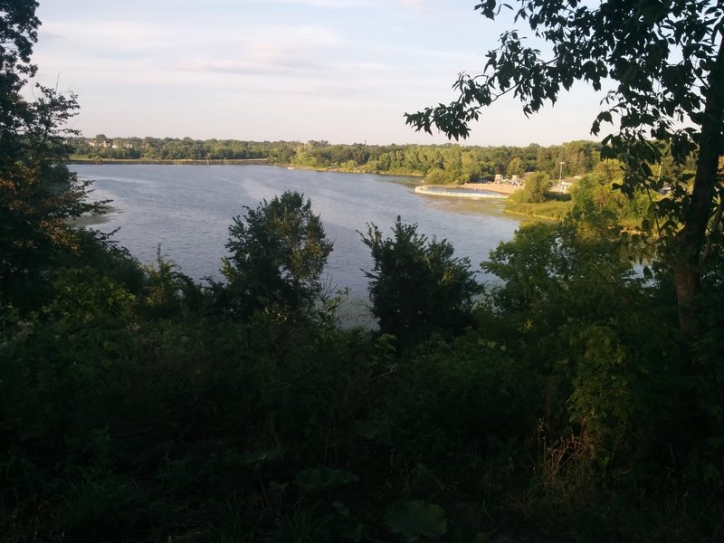 Nice view of Wirth Lake at the top.