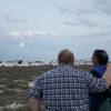 Watching the moon rise on the White Sands National Monument's "Full Moon Hike," held each month during the full moon.