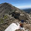 Typical terrain on the Paiute East Ridge. Mt. Audubon summit in the back.