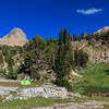 Our camp at Alaska Basin, some 9,500 feet above sea level.