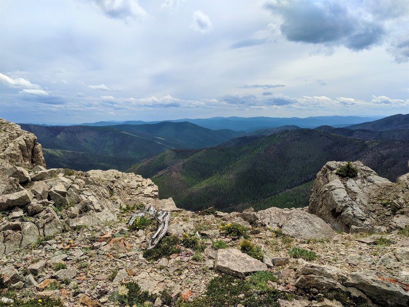 The cliffs over Alice Creek.