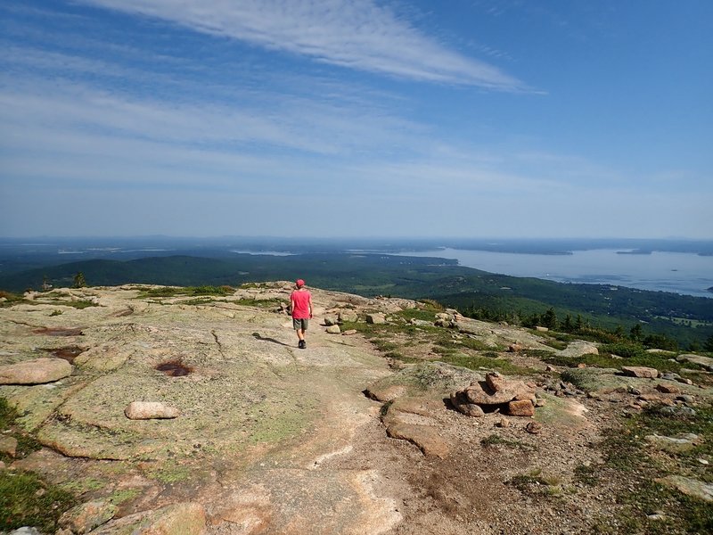 Descending the North Ridge Trail.