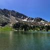 Panorama of Columbine Lake, July 29, 2019.