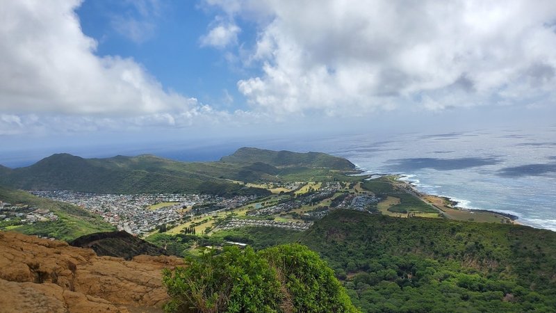 Panorama shot from the top of the pillbox at the very top.