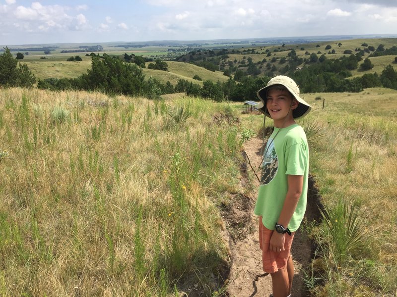 View from end of Baxa trail.