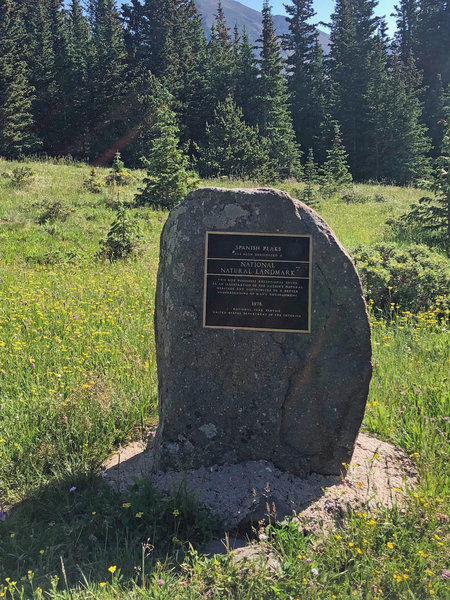 National Natural Landmark along the trail