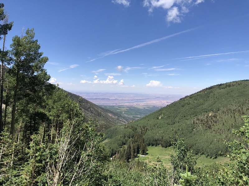 View from Miner's Basin to the Dome Plateau above the Colorado River