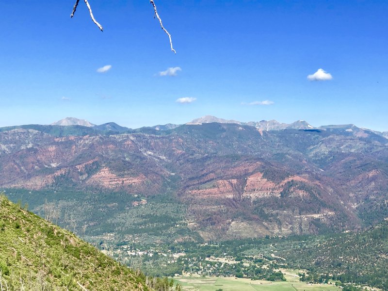 View from the top of Stevens Creek Trial