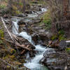 Small waterfall just below the Sunrift Gorge bridge.