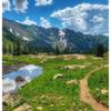 Leaving Pitkin Lake. The beauty is even more spectacular on the return trip.