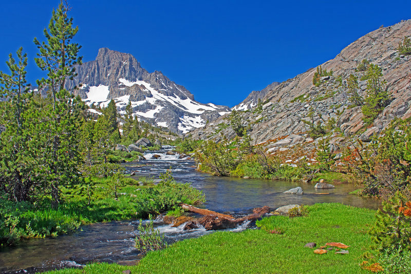 San Joaquin River as it runs out of Thousand Island Lake