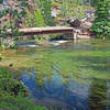 Newly reconstructed bridge across Shadow Creek. Imagine how high the water was when it took out the old bridge.