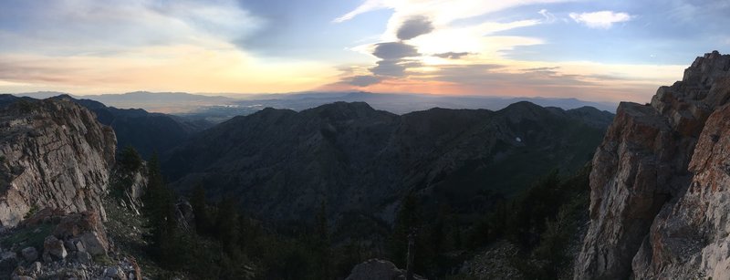 Cache Valley sunset on Mt. Naomi