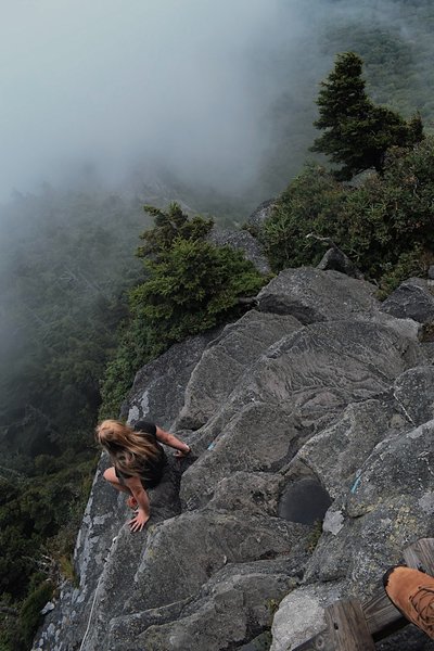 Climbing back down the ladders and Cliffside...