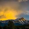 View of Mount Elbert looking west from Halfmoon Road, after the climb.