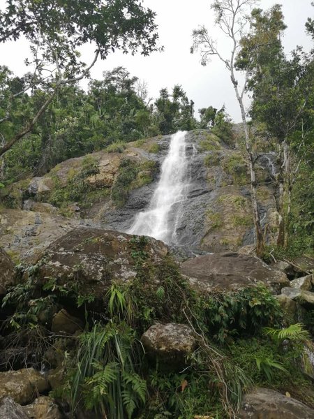 The waterfall of the infinity pool