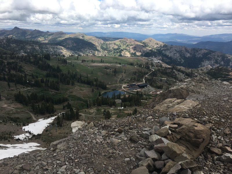 View from peak of High Camp