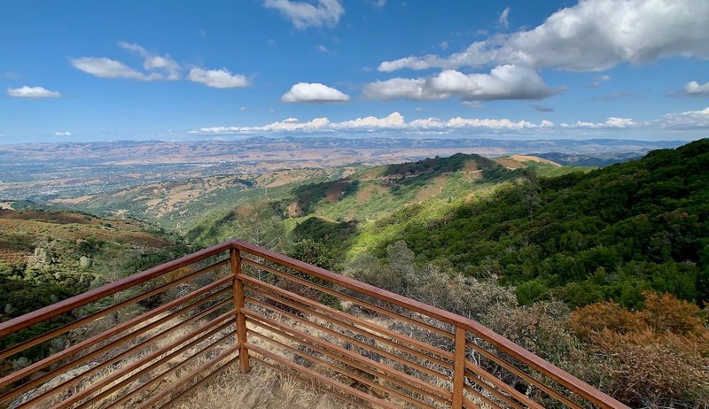 Looking towards the valley from Guadalupe Creek Overlook, late one August afternoon.