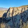 Layers of sand washed away have started new canyons.