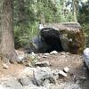 Rock shelter camp on Canyon Creek Trail