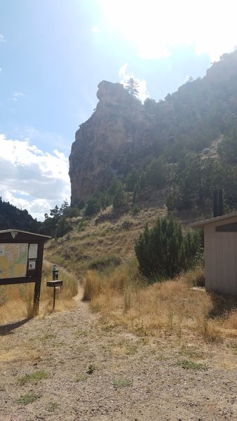 The trailhead