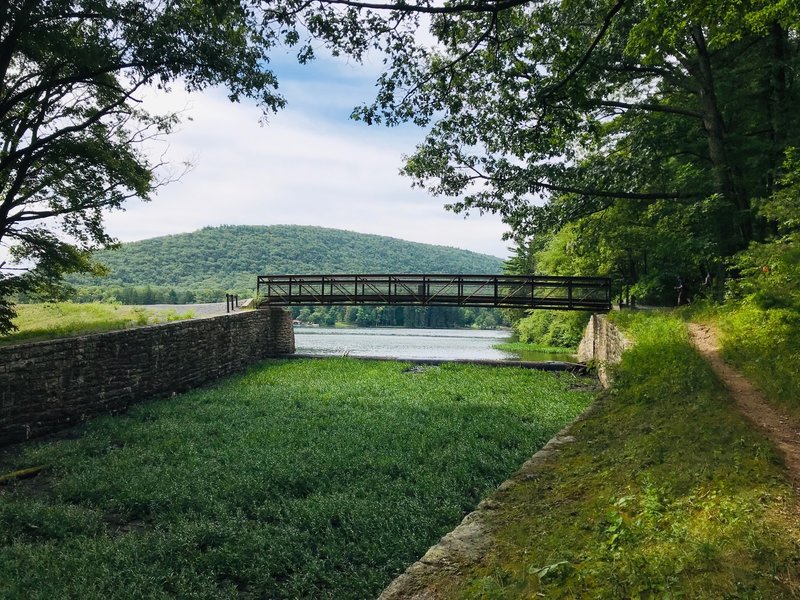 Bridge over Aughwick Creek as it exits Cowans Gap Lake