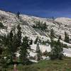 Beautiful granite hills with waterfalls.