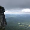 View of the rock on a cloudy day.