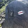 Trail is well-blazed with white and red symbols on rocks.