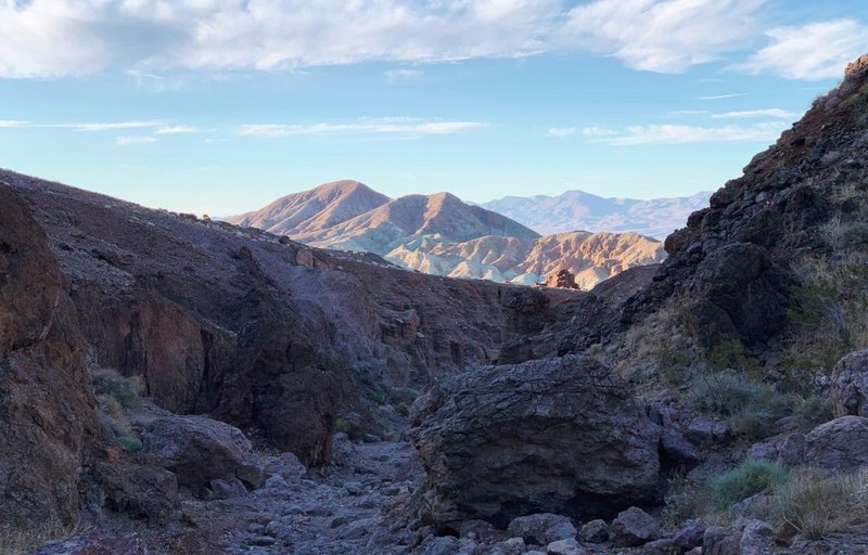 Looking back down Doran Canyon