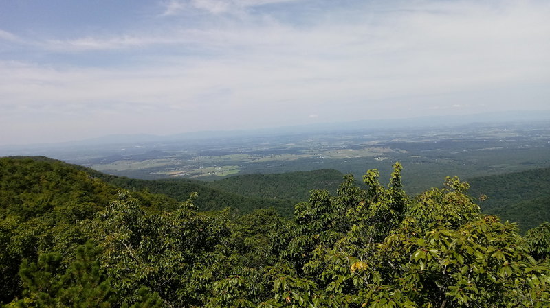 View of Shenandoah Valley from Calvary Rocks.