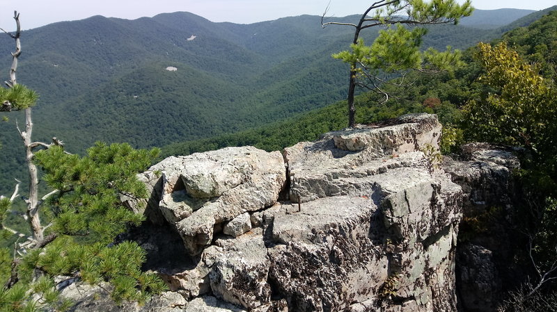 View northeast towards Blackrock from Chimney Rock.