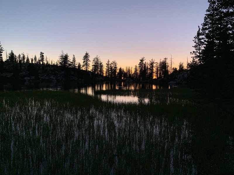 Sunset at Grouse Lake.