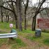 Brown's Ravine Trailhead and sign at the Old Salmon Falls Assembly Area.