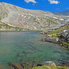 Second Lake in Pioneer Basin. There are excellent, but smaller, campsites here.