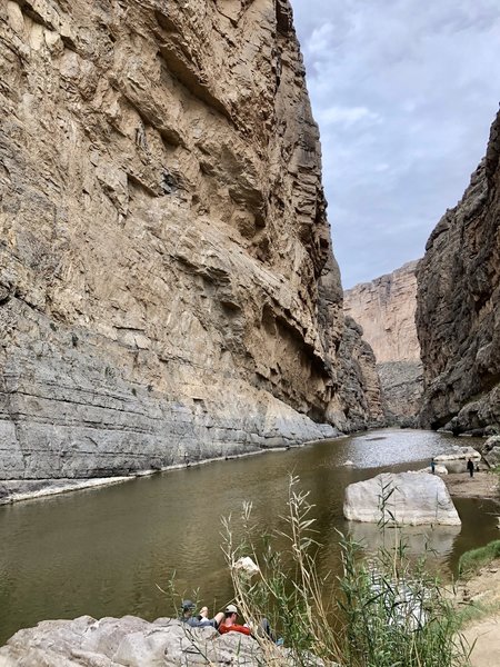 View of Santa Elena Canyon from the trail.