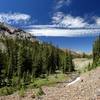 One of the campsites in Thorp Creek meadow.