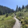 This is looking up through the first valley.