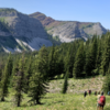 Trail 173 down into the Dolly Varden Drainage