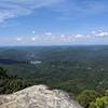 The view from High Rock west looking down into the city of Whitesburg, Kentucky.