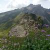 View to the south including Naafkopf summit (mountain where borders of Lichtenstein, Austria and Switzerland come together)