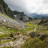 The route up to the ridge takes a bit of time to ascend.