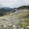 View from trail's high-point on a cloudy day.