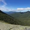 View from false summit of Colden. MacIntyre Range on the right (west/southwest). True summit of Colden on the left (south)