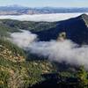 Looking northward from Bear Peak, with Boulder under a cloud.