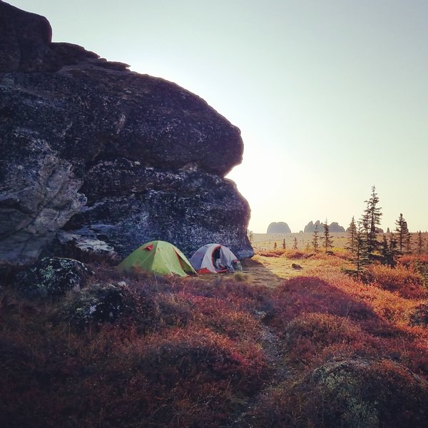 Overnight hike on Granite Tors Trail.