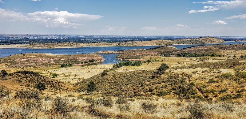 View of Horsetooth Reservoir from the Timber Trail.