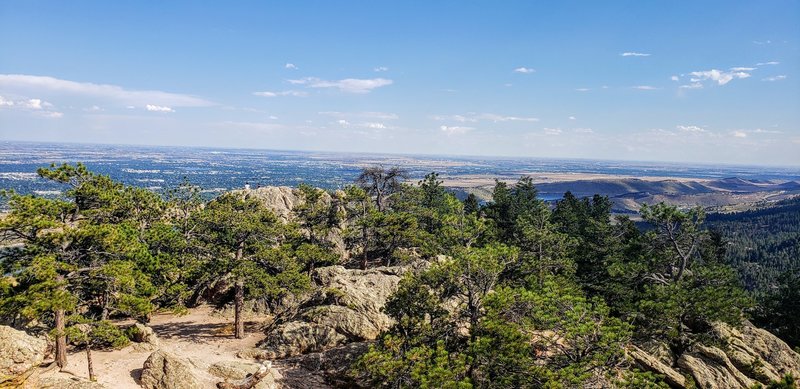 Above Arther's Rock overlooking Horsetooth Reservoir.