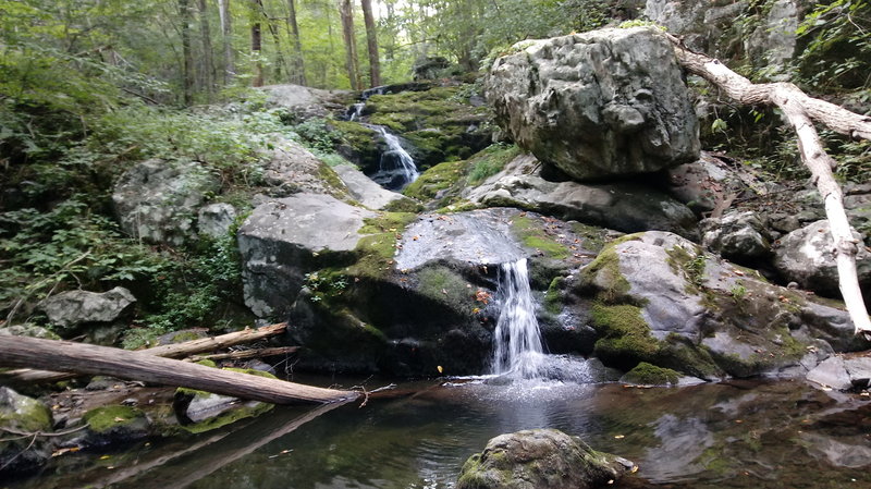 Piney River cascade during low water period.