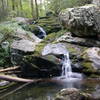 Piney River cascade during low water period.